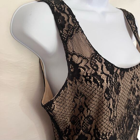 Y2K Wet Seal Lace Overlay Dress L Whimsigoth Festival Ruffle Romantic Party Goth - Picture 3 of 10